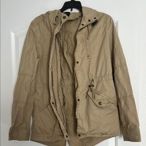Woman’s Love Tree Medium. Tan Hooded Jacket